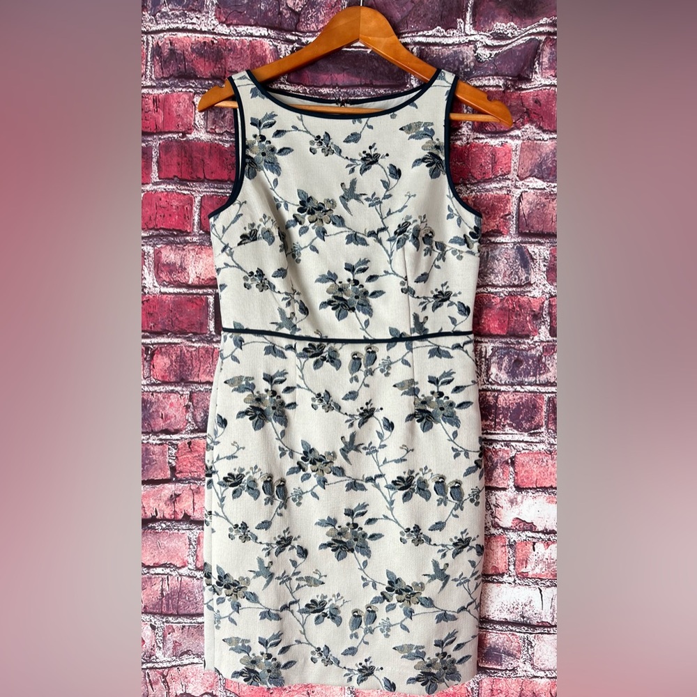 Ann Taylor Floral Double V Sheath Dress